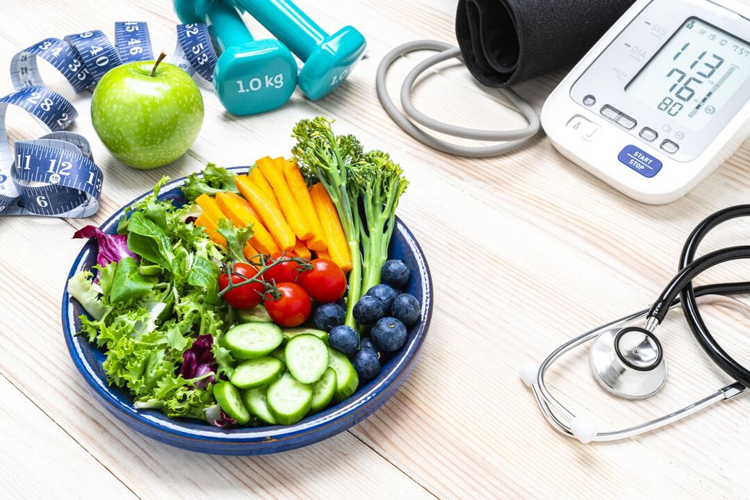 Die rationale gesunde Ernährung wird dazu beitragen, die Entwicklung von Bluthochdruck zu vermeiden